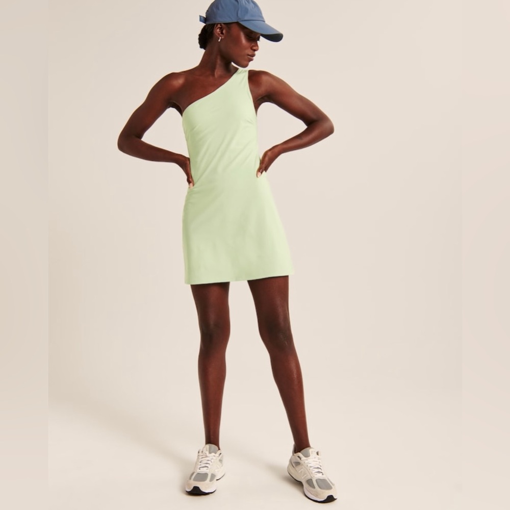 Abercrombie One-Shoulder Traveler Mini Dress